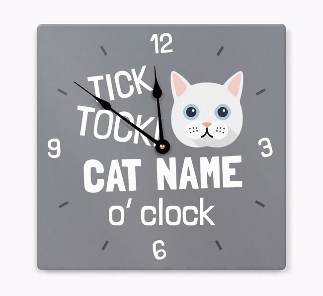 Tick Tock 'O' Clock: Personalized {breedCommonName} Wall Clock